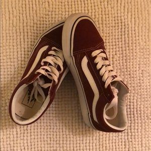 Madder/Off White Vans